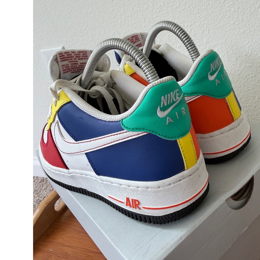Nike Air Force 1 Low Multi-Color Primary Colors FN6980-657 Boys 7Y Womens 8.5 - Picture 5 of 16